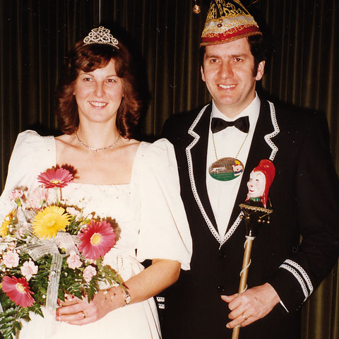 1985 Prinzenpaar - Geißler Klaus I. & Elfriede I. (geb. Breunig)