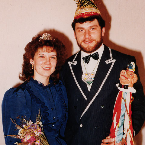 1985 Prinzenpaar - Geißler Werner I. & Cordula I. (geb. Heller)